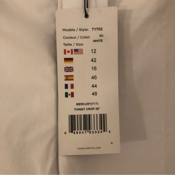 NWT New Lisette Montreal Ivory Capri sz 12 Golf Stretch - Picture 12 of 12